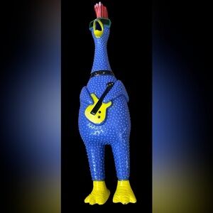 Rock N’ Roll Chicken Ja-Ru Squawkin’ Chic N Noise Maker Guitar Squeak Squeezable